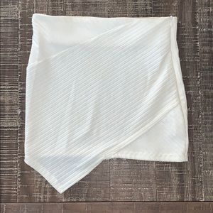 Zaful S Asymmetrical Ribbed Mini Skirt